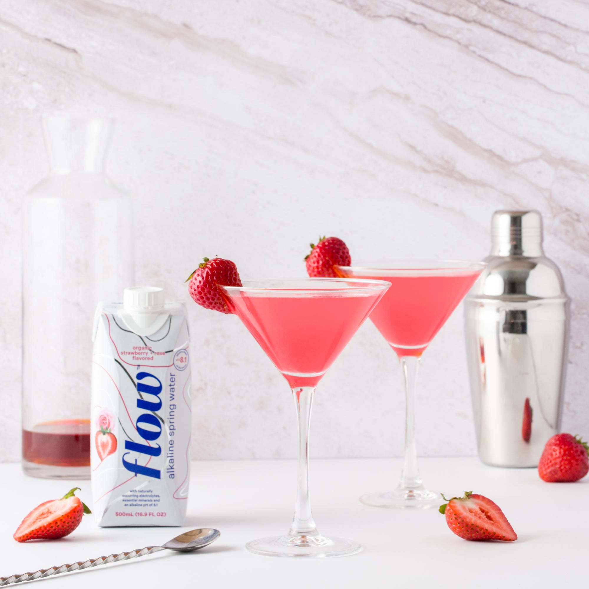 Strawberry + Rose Cosmopolitan