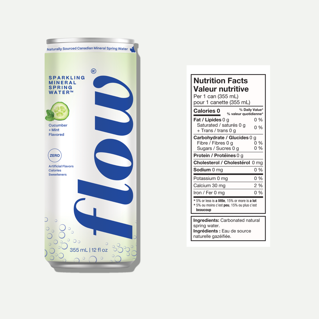 24 pack of Sparkling Cucumber + Mint
