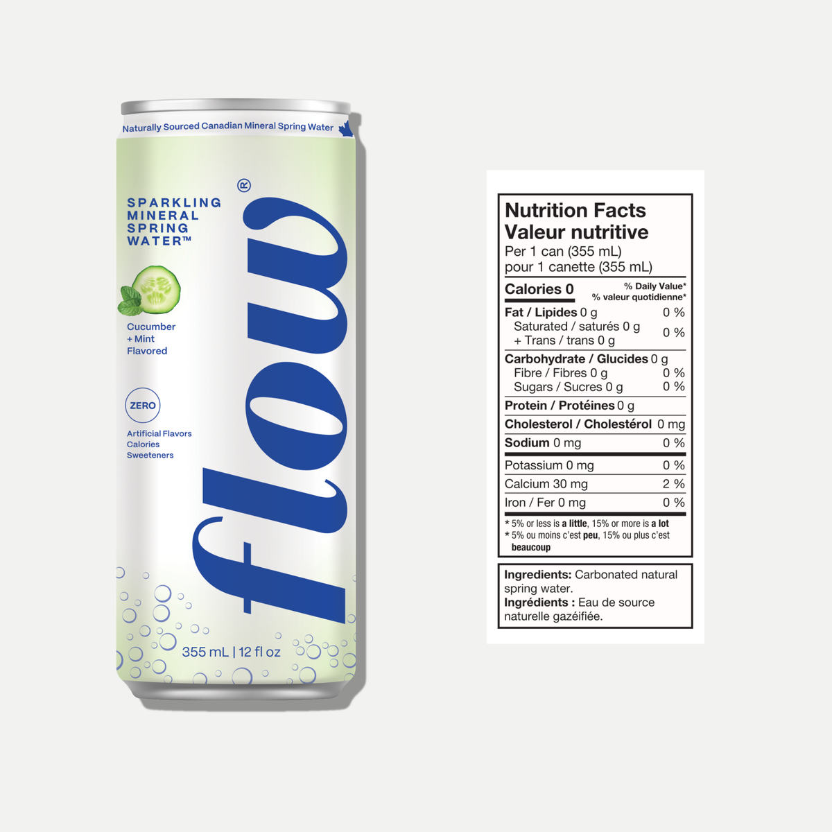 24 pack of Sparkling Cucumber + Mint