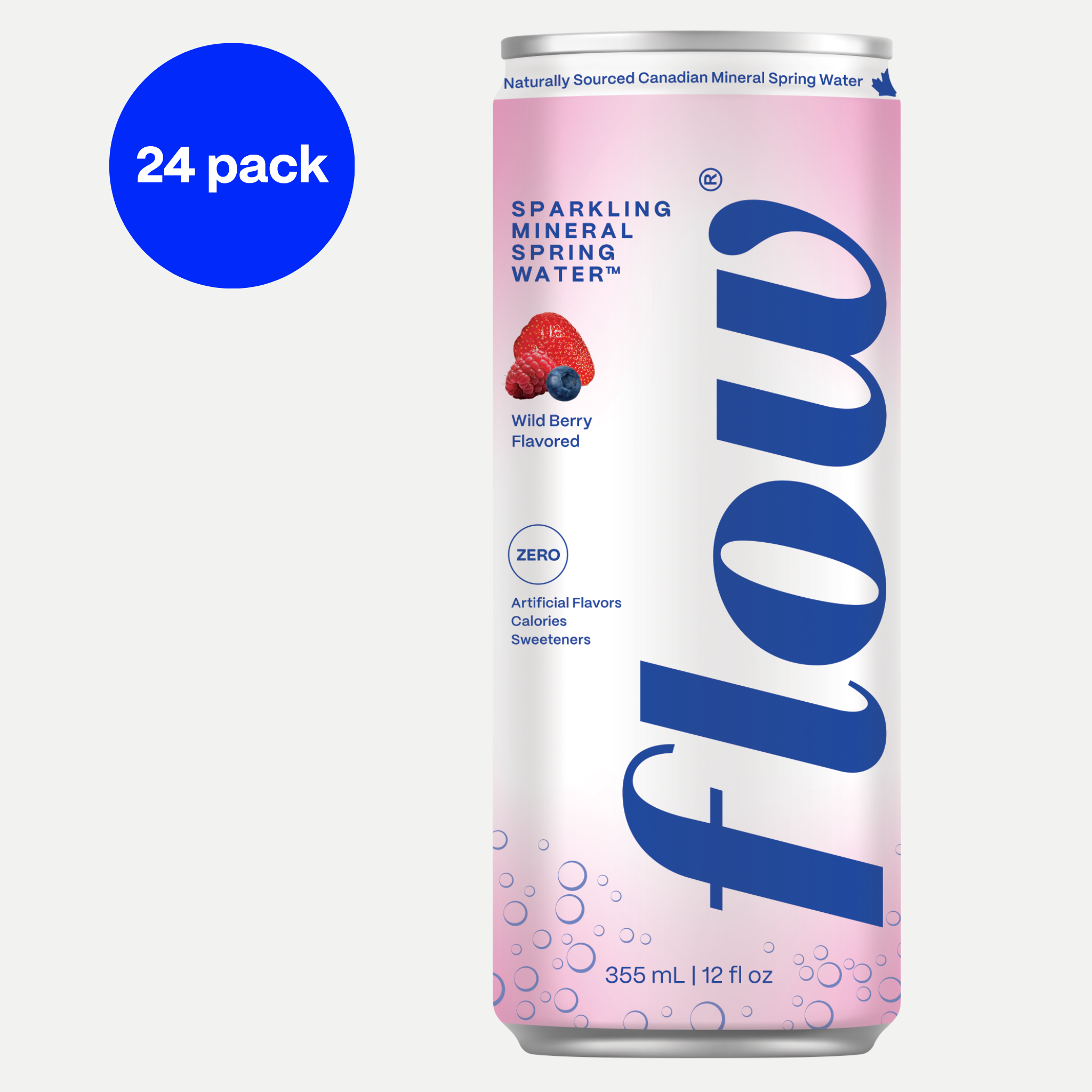 24 pack of Sparkling Wild Berry