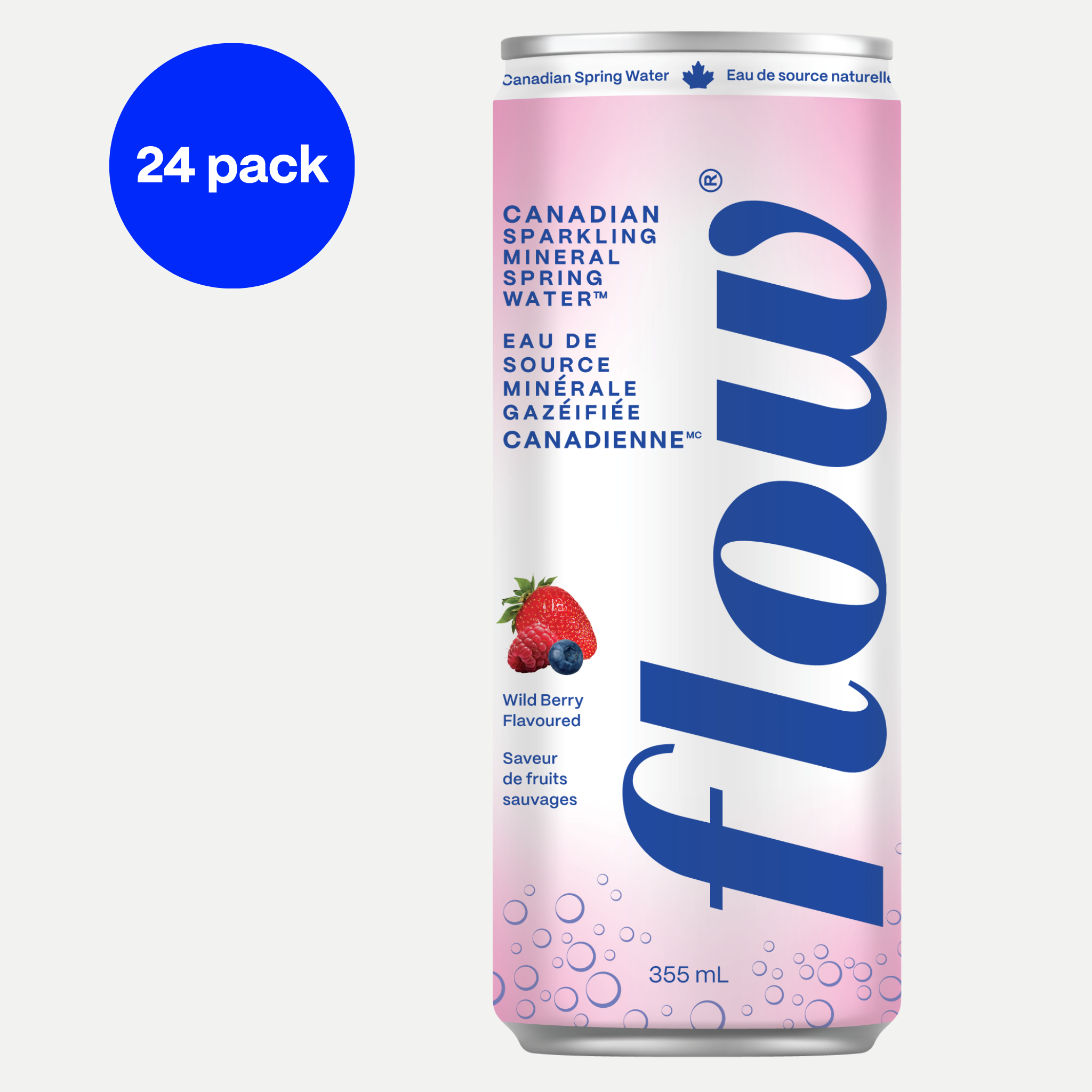 24 pack of Sparkling Wild Berry