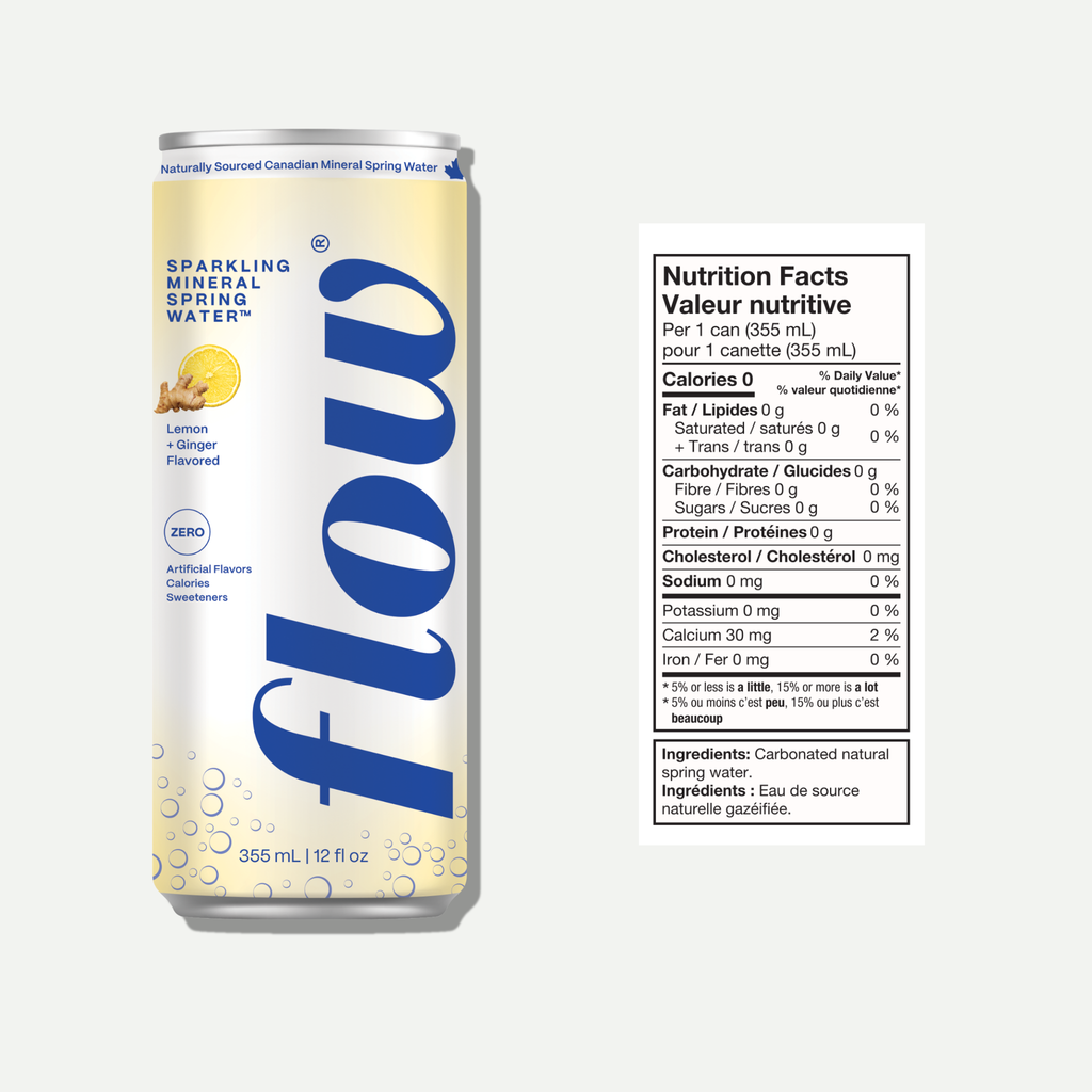 24 pack of Sparkling Lemon + Ginger
