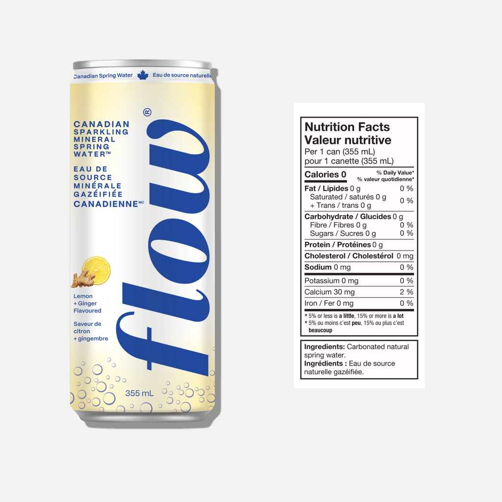 24 pack of Sparkling Lemon + Ginger
