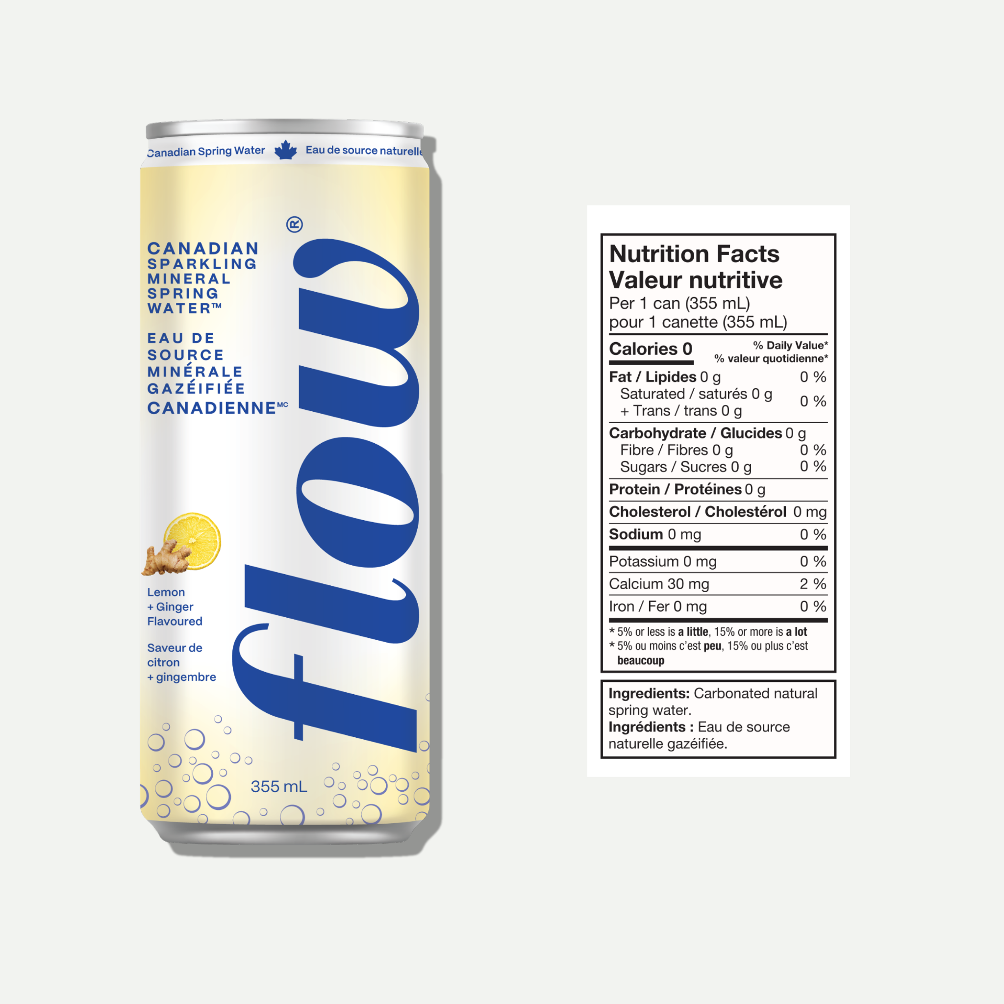 24 pack of Sparkling Lemon + Ginger