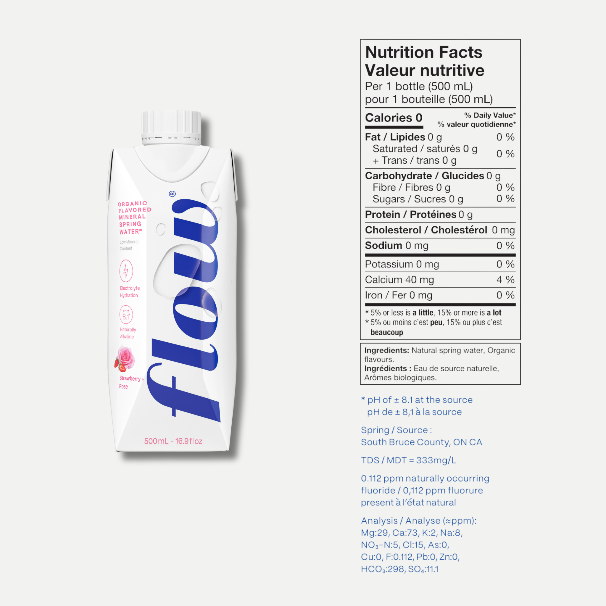12 pack of 500ml - Strawberry + Rose