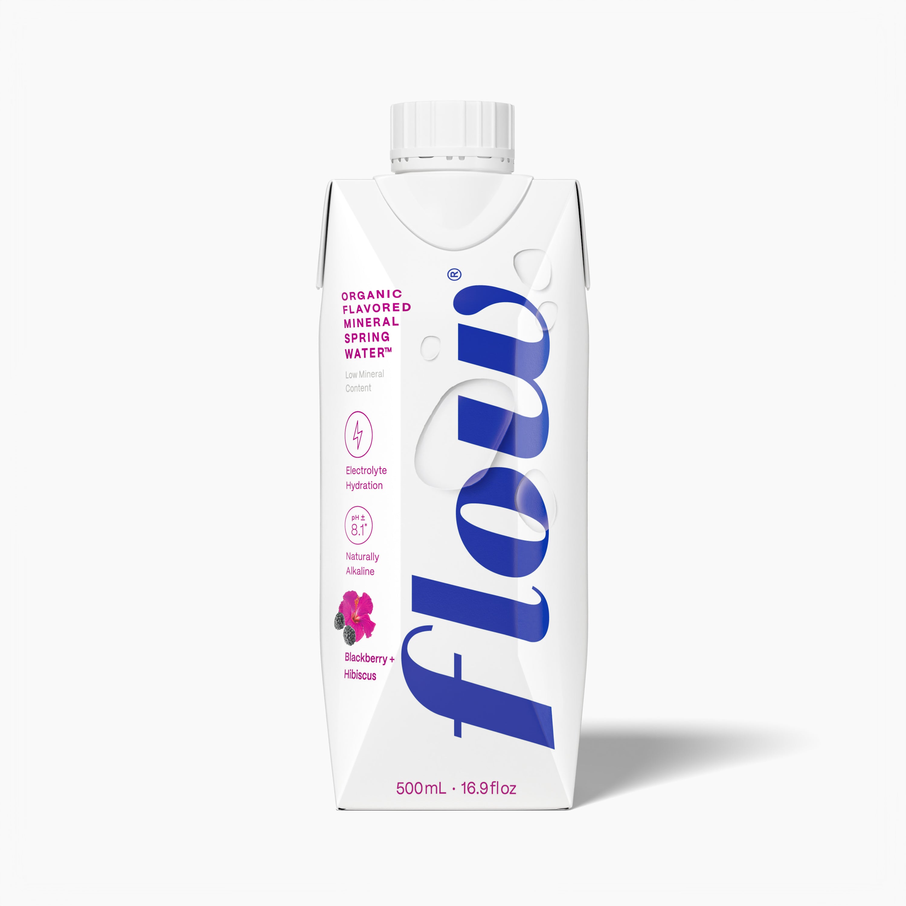 Flow Mineral Spring Water - Blackberry + Hibiscus